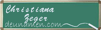 Christiana Zeger Visitenkarte